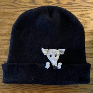 Peeking Sighthound Beanie