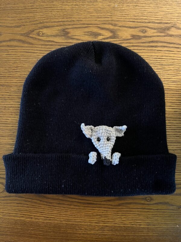 Peeking Sighthound Beanie