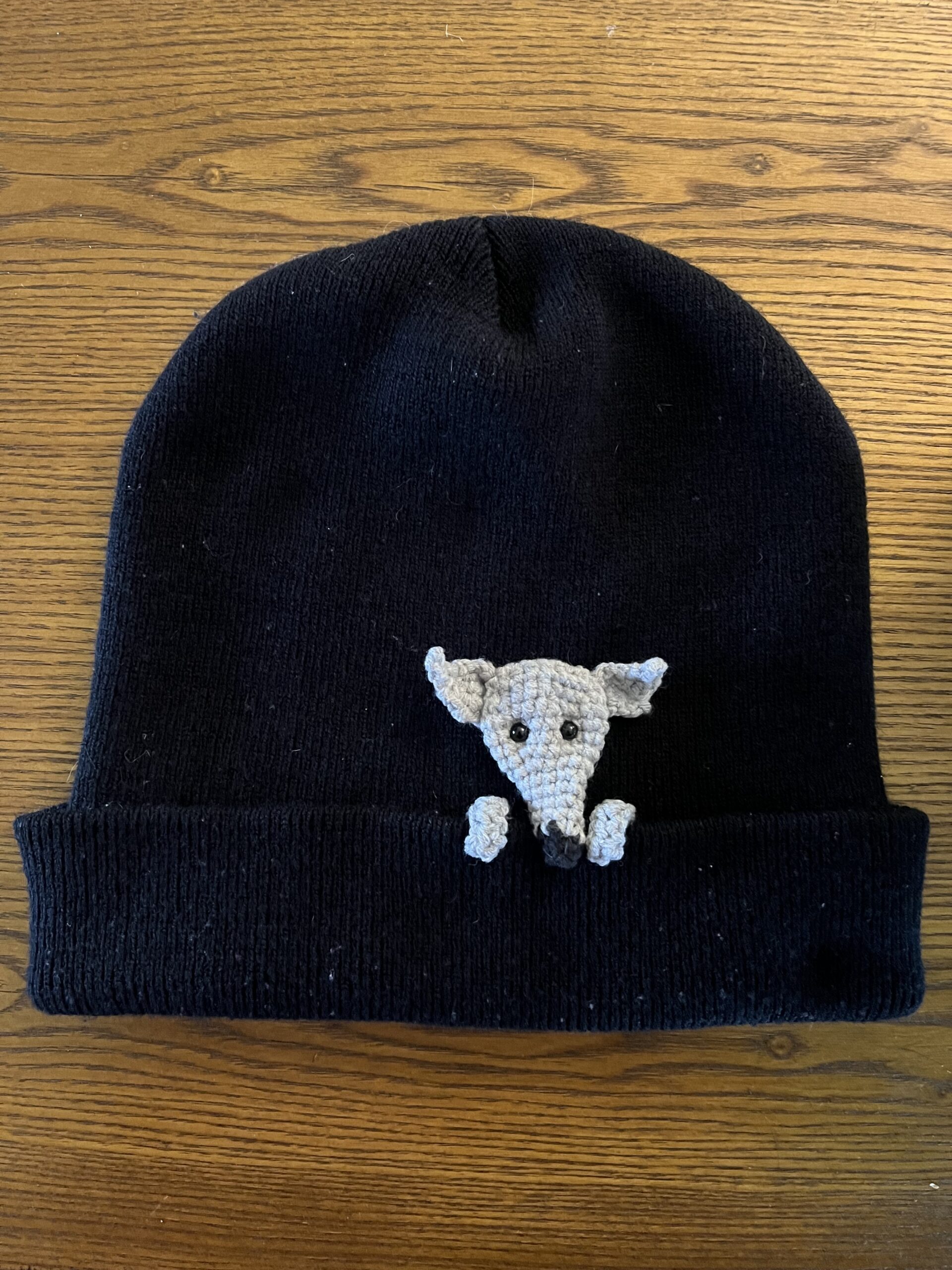 Peeking Sighthound Beanie