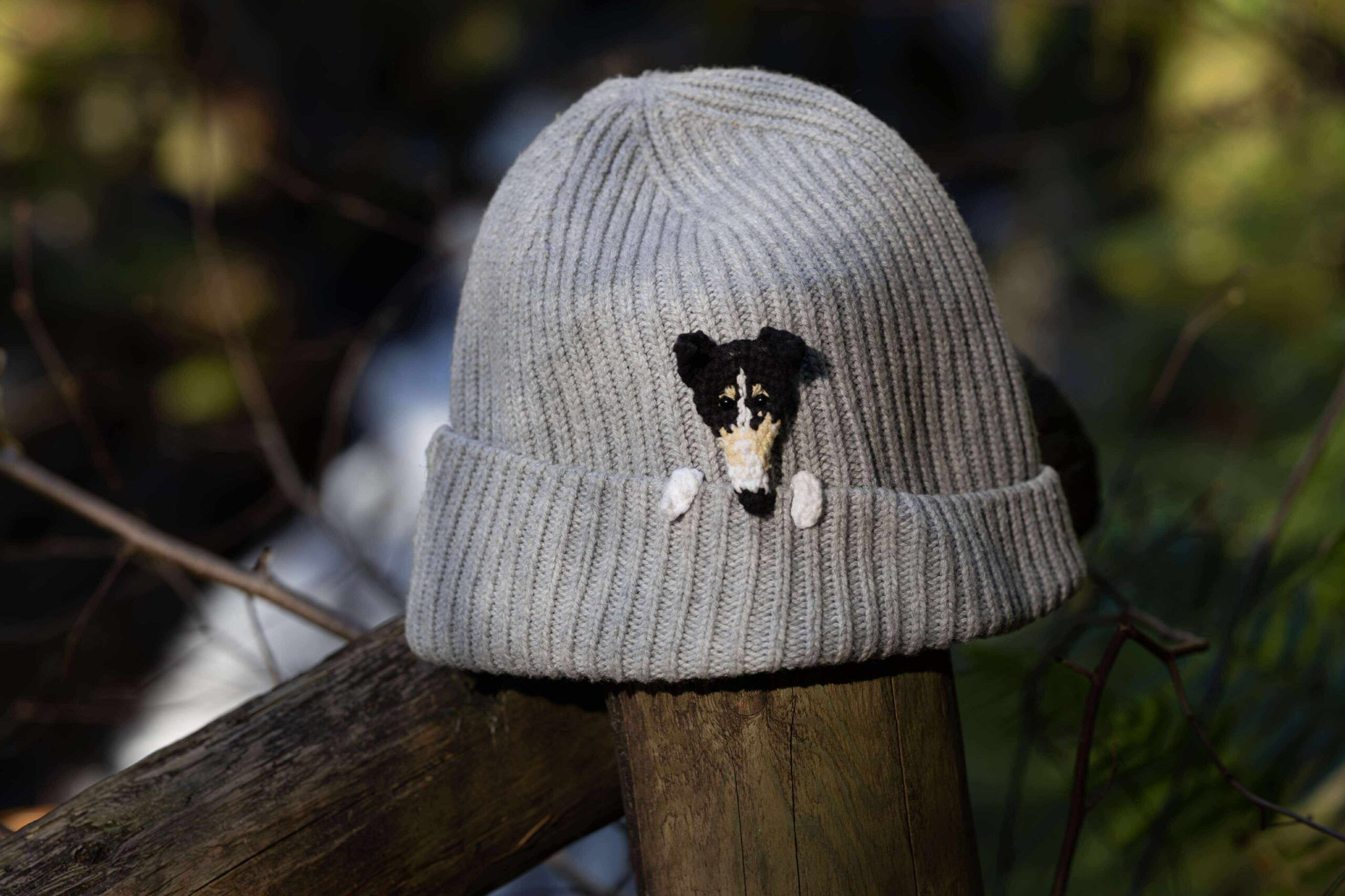 Peeking Sighthound Beanie - Image 5